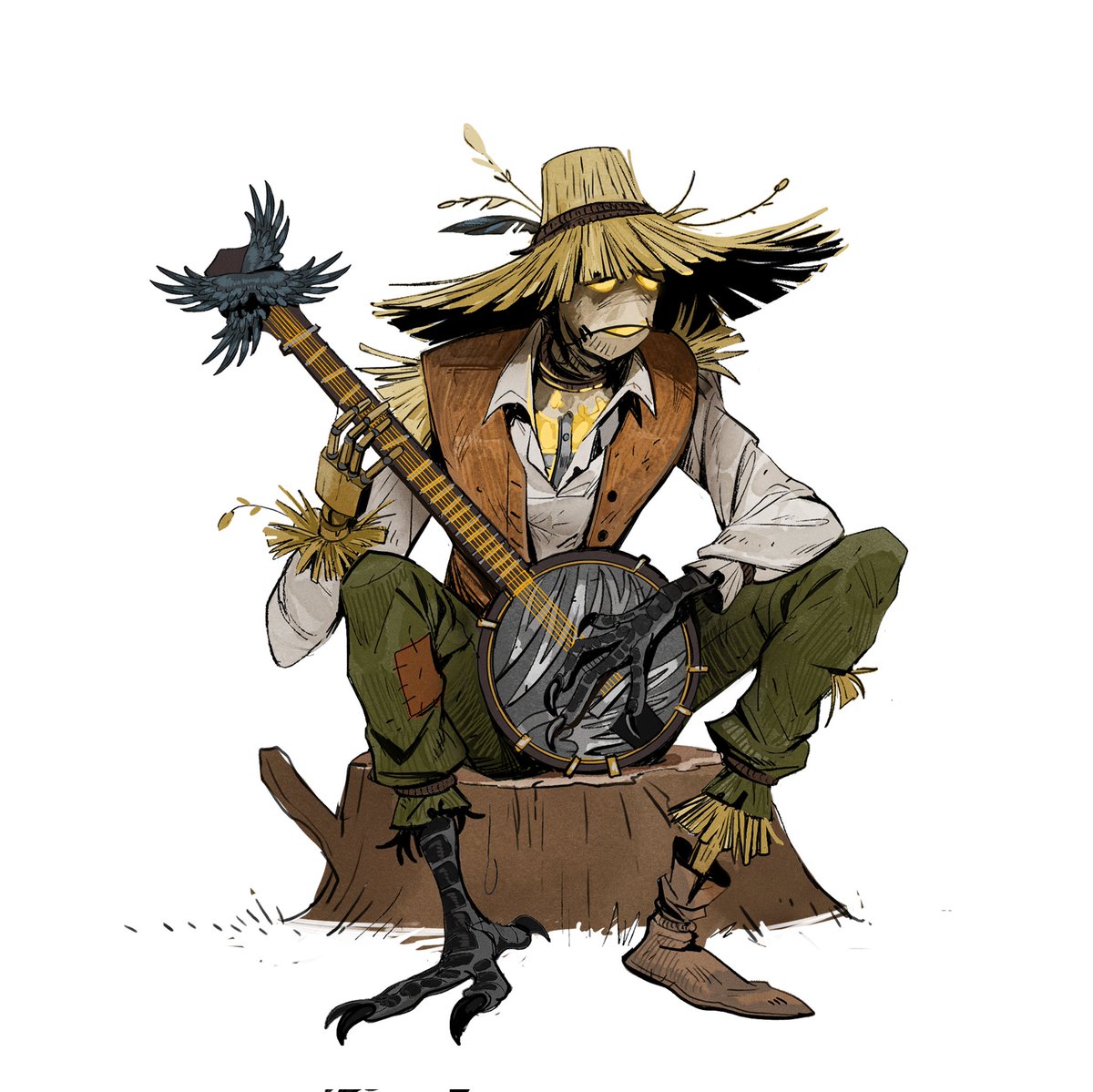 JessiOchse's tweet image. &quot;I&apos;m ol Jerico Sticks! You can call me Jerico, most folk do!&quot;

Been binging #legendsofavantris edge of midnight campaign while I hit deadlines. Had to give Jerico some love, his theme song by the Blasting Company is so cool. #jericosticks #edgeofmidnight #fanart