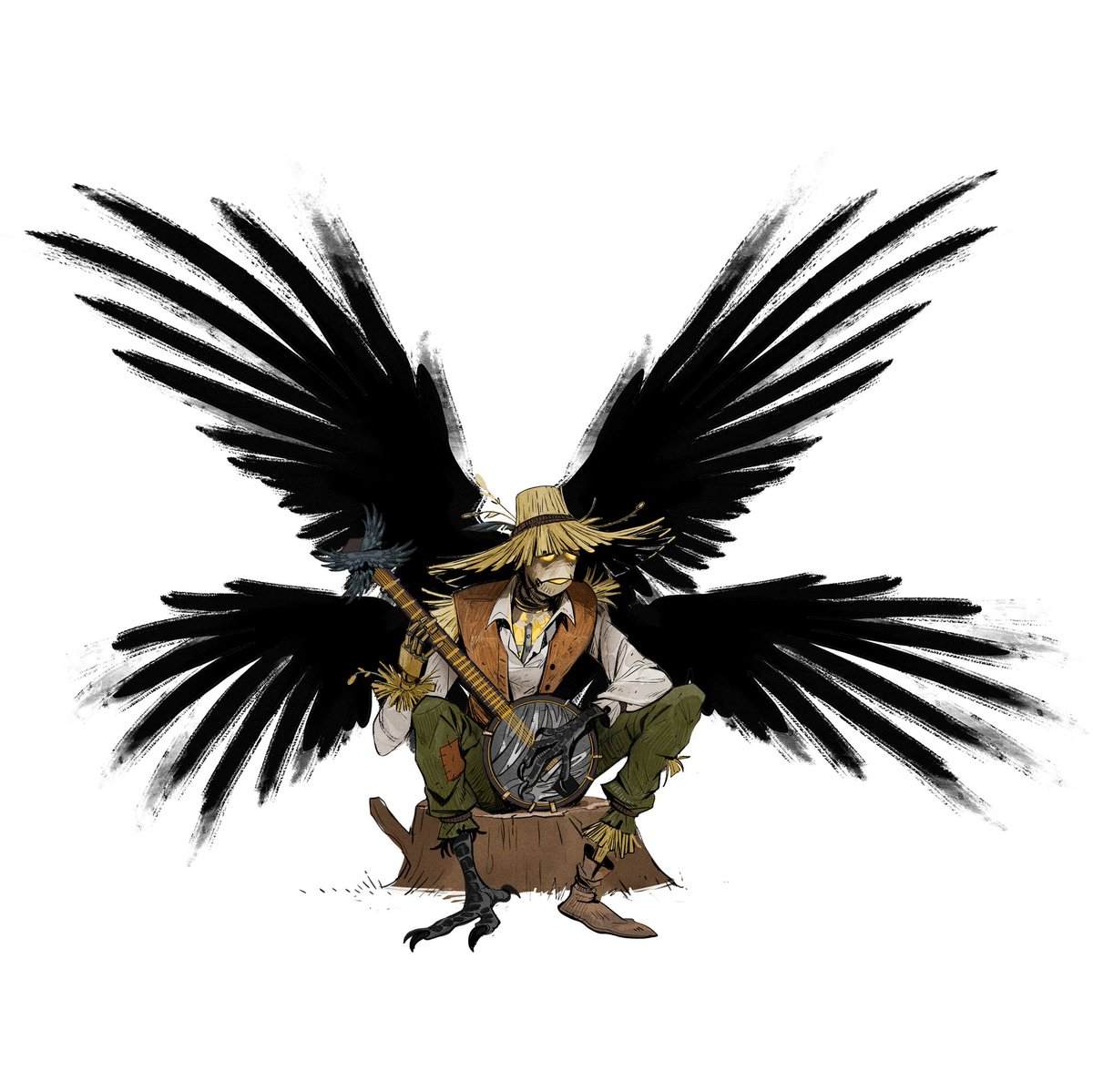 JessiOchse's tweet image. &quot;I&apos;m ol Jerico Sticks! You can call me Jerico, most folk do!&quot;

Been binging #legendsofavantris edge of midnight campaign while I hit deadlines. Had to give Jerico some love, his theme song by the Blasting Company is so cool. #jericosticks #edgeofmidnight #fanart
