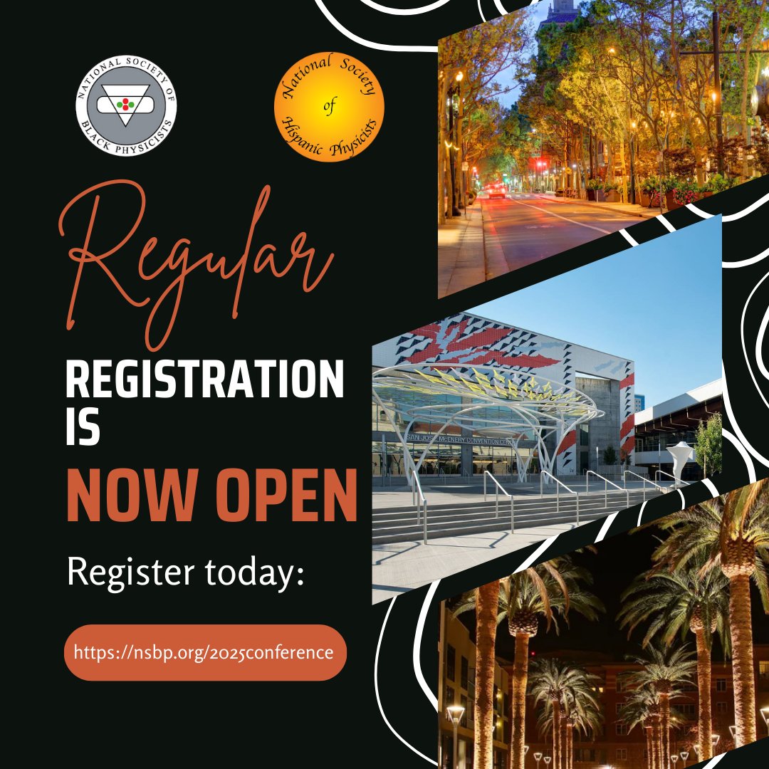 NSBPInc's tweet photo. Registration for this year's scientific conference is now open!!!
Register today at https://t.co/u3PL1M8fYk
Location: San Jose, California at the San Jose McEnery Convention Center
Dates: November 19-23, 2025.
Our theme is "Beyond Boundaries: P-FOWARD" #NSBPNSHP #PFOWARD https://t.co/Z8r2X98bPl