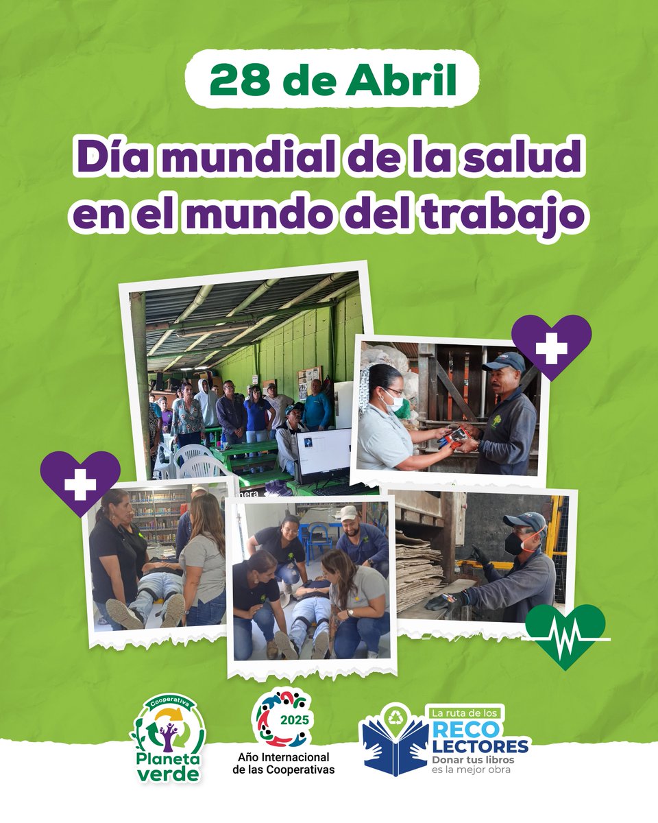 coplanetaverde's tweet image. Para las y los recicladores de oficio, es de suma importancia procurar condiciones de trabajo seguro. En #PlanetaVerde, la seguridad y el bienestar son una prioridad.💪 #DíaMundialDeLaSaludEnElTrabajo #Reciclamospornaturaleza