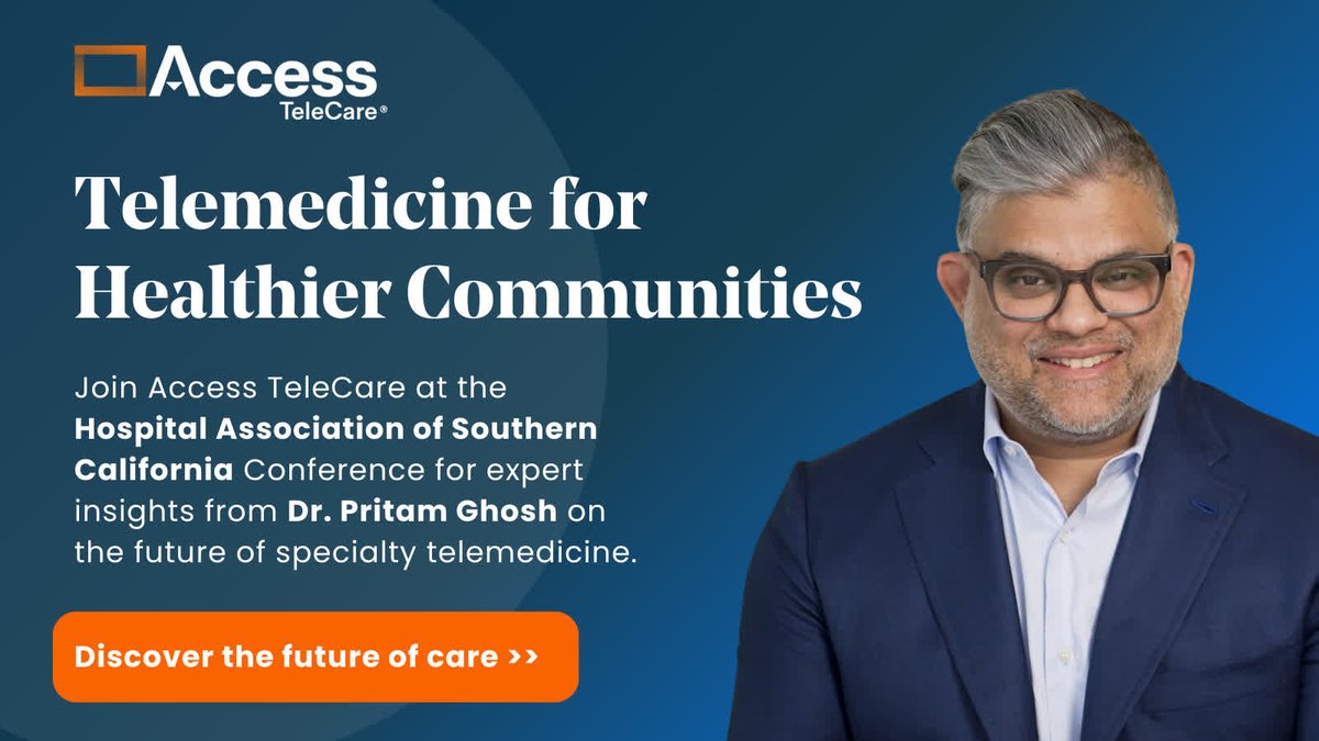 How is telemedicine addressing growing healthcare needs in hospitals and communities? 

Join Access TeleCare at HASC 2025 for expert insights from Dr. Pritam Ghosh on the future of specialty telemedicine. 

📍 Indian Wells, CA | April 23-25  
🔗 Learn m... accesstelecare.com/blog/addressin…