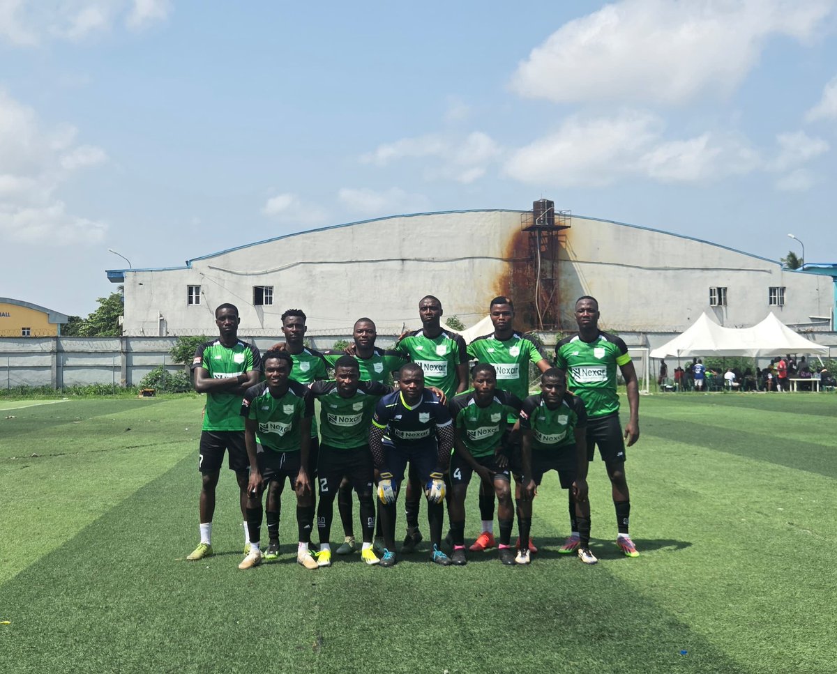 Taiwo Majeks (@taiwomajeks) on Twitter photo in case you missed it:
<a href="/teamfunaab/">FUNAAB Alumni Football Team</a> are through to the finals of the <a href="/9jaXFootball/">ALL STARS FOOTBALL MATCH</a> university alumni games after a commanding 2-0 victory against OOU in the semi-final.
They'll be up against KWASU in the final.
congratulations to the team. in case you missed it:
<a href="/teamfunaab/">FUNAAB Alumni Football Team</a> are through to the finals of the <a href="/9jaXFootball/">ALL STARS FOOTBALL MATCH</a> university alumni games after a commanding 2-0 victory against OOU in the semi-final.
They'll be up against KWASU in the final.
congratulations to the team.