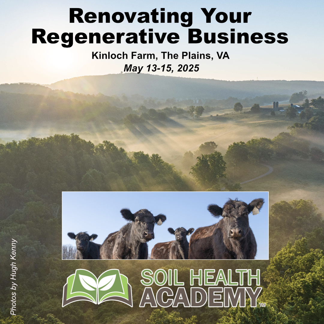 Join Us for the academy on May 13–15 in The Plains, Virginia for a three-day Soil Health Academy! kinloch 

📍 Limited spots available
🎓 Scholarships available
📲 Register now: hubs.li/Q03j7HWw0