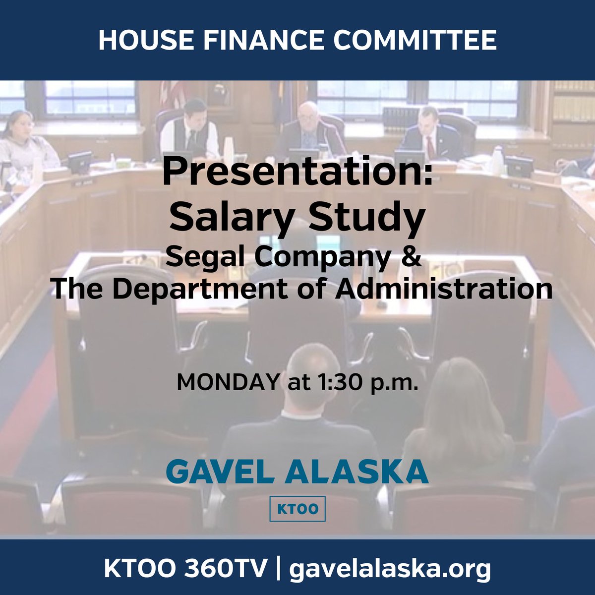 Only one meeting happening today in the Capitol: a presentation on a recent salary study that showed many state employees are underpaid. <a href="/eriwinsto/">Eric Stone</a> provides background: alaskapublic.org/news/politics/… #akleg