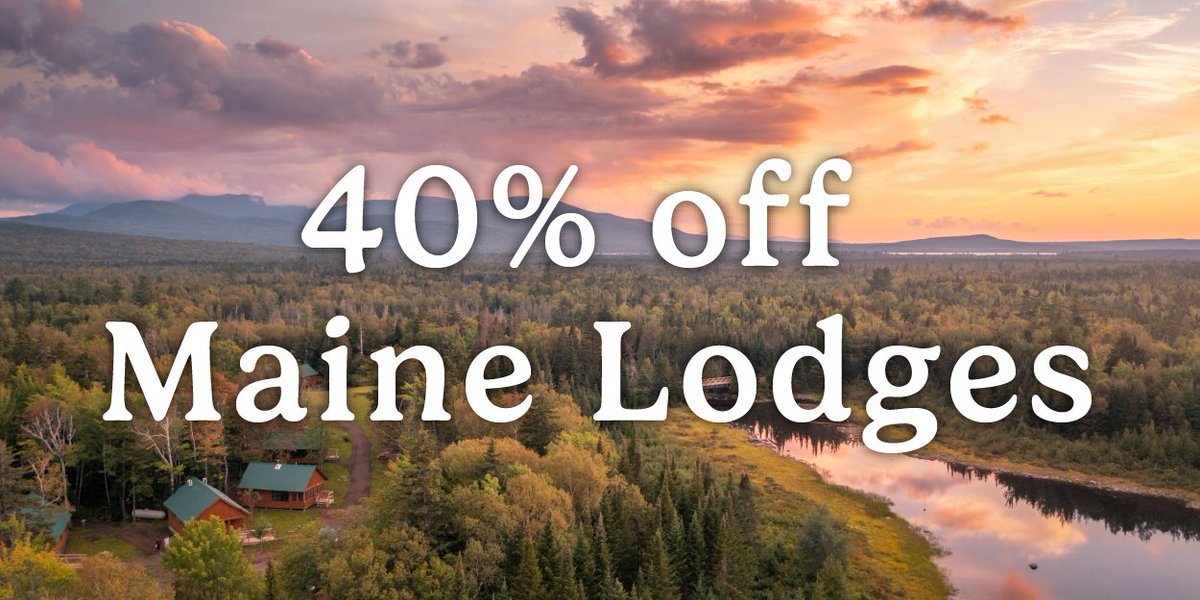 🌲 Adventure by day, stargaze by night 🌌
Save 40% on your AMC Maine lodge stay this summer—your all-inclusive adventure awaits.
📅 Valid for stays May 22–July 11
🎟️ Use code Maine25 by April 28: ow.ly/cAU150VEWkY