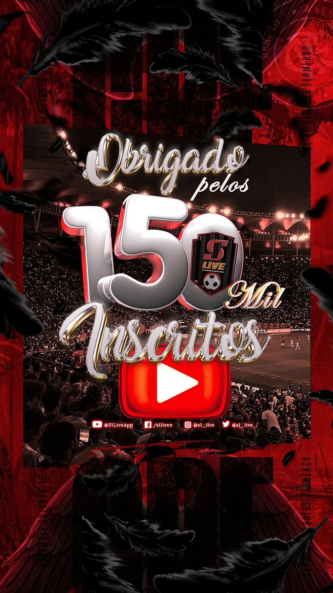 Nosso canal chegou aos 1️⃣5️⃣0️⃣ MIL inscritos no YouTube! Obrigado para toda galera que nos acompanha diariamente, ao vivo ou depois! Rumo aos 2️⃣0️⃣0️⃣ MIL!

Segue link do nosso canal para você que ainda não é inscrito 👇

youtube.com/@s1liveapp?si=…