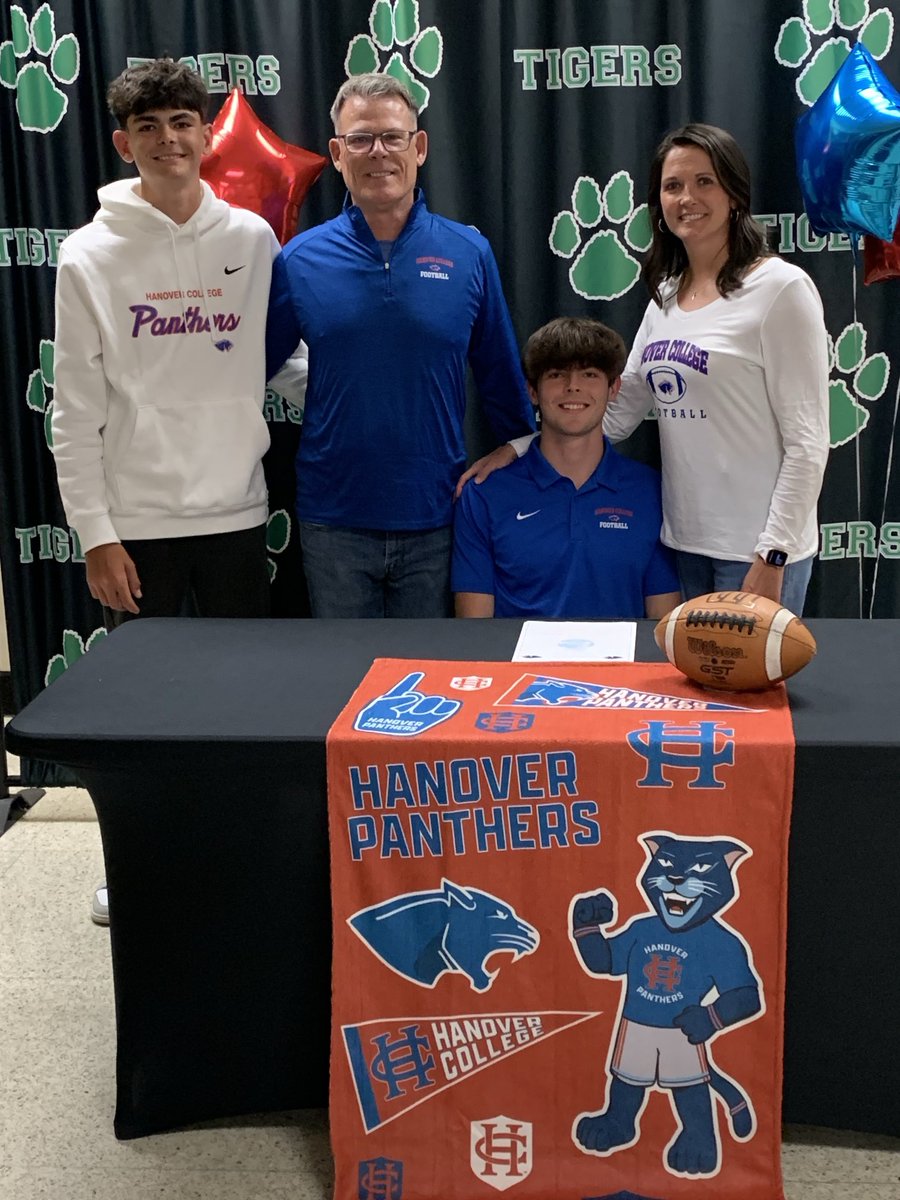 Congrats to Henry Weaver and family on his choice to attend Hanover and play football.