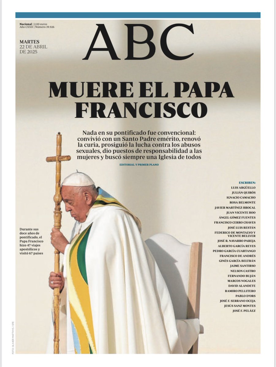 Portada histórica en ABC