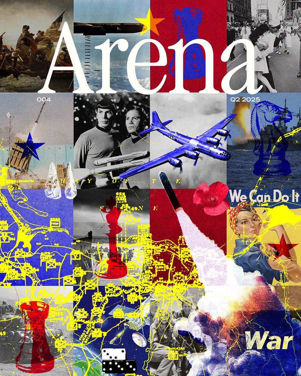 mualphaxi's tweet image. Issue 004: WAR. This is our best one yet @arenamagdotcom
This magazine is 200-proof, pure distilled American Propaganda, with essays and stories you can’t get anywhere else, including the first magazine profile of Anduril CEO Brian Schimpf
Mags drop May 1. Subscribe today 🇺🇸