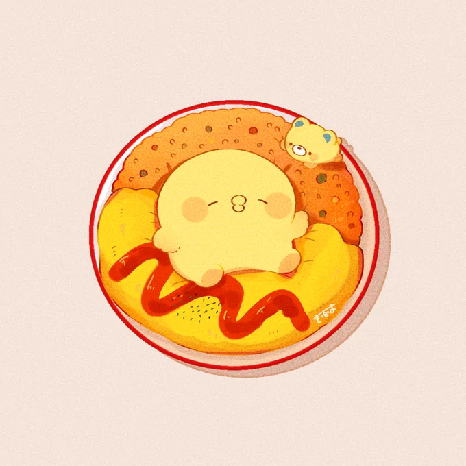 オムライス#きみピヨ 