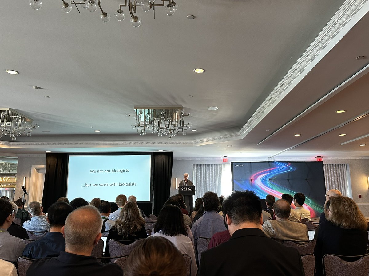 michelledigman's tweet image. Awesome speaker line up at Optica Biophotonics Congress: Optics in the Life Sciences 21-24 April 2025! Jerome Mertz delivers his Plenary Lecture on “Pushing the limits of Microscopy”: multi plane phase contrast microscopy. Tracking cells in 3D! 🔬