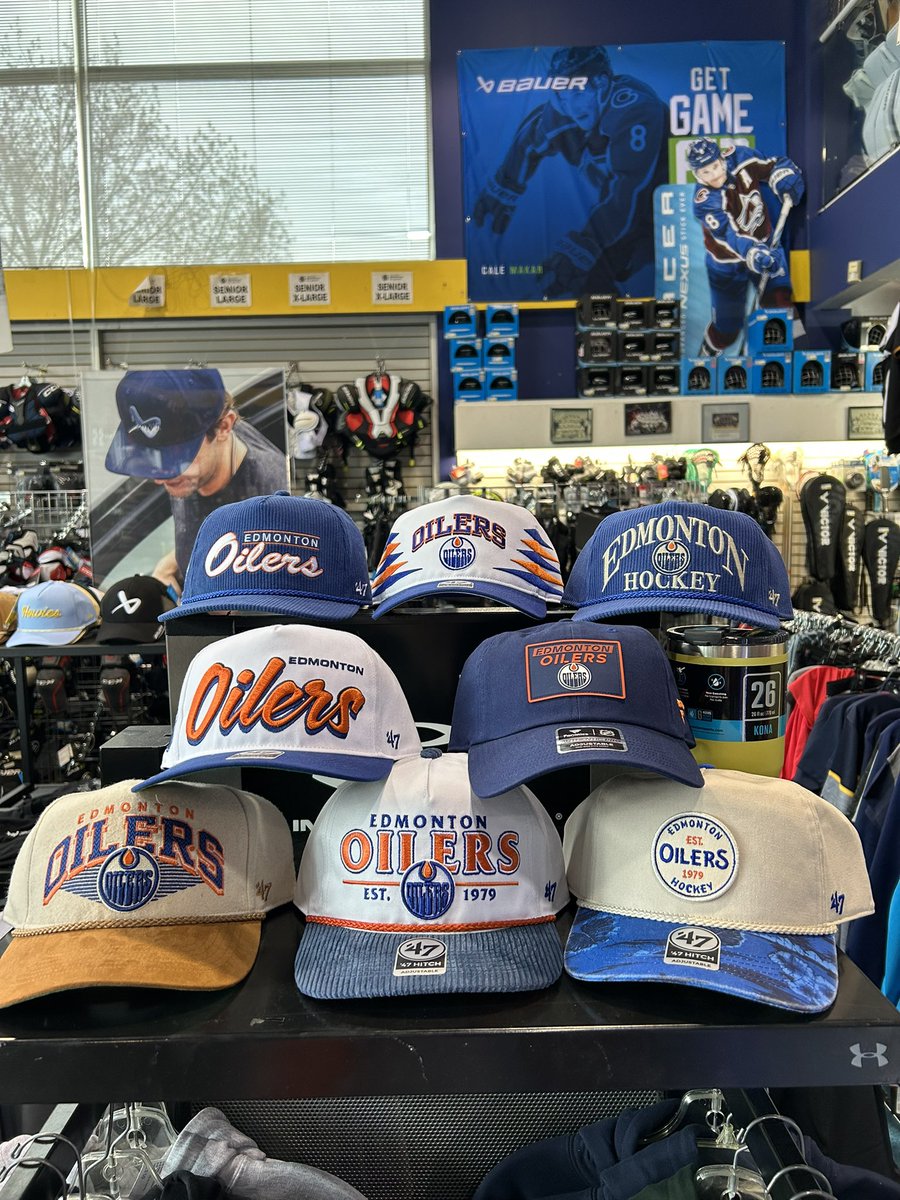 SFSstalbert's tweet image. The Oilers playoff run starts today and we have tons of jerseys, hats, tees and car flags available! Have both premium,replica and youth jerseys with player and blank options available in all of them. #playoffszn #becauseitsthecup #oilnation