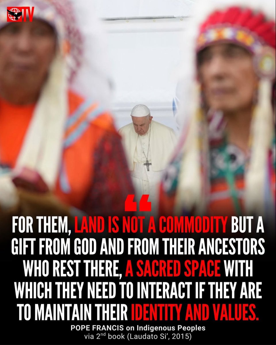 Pope Francis, the first Pope to formally apologize for the Catholic Church’s role in Canada’s Indian Residential schools.