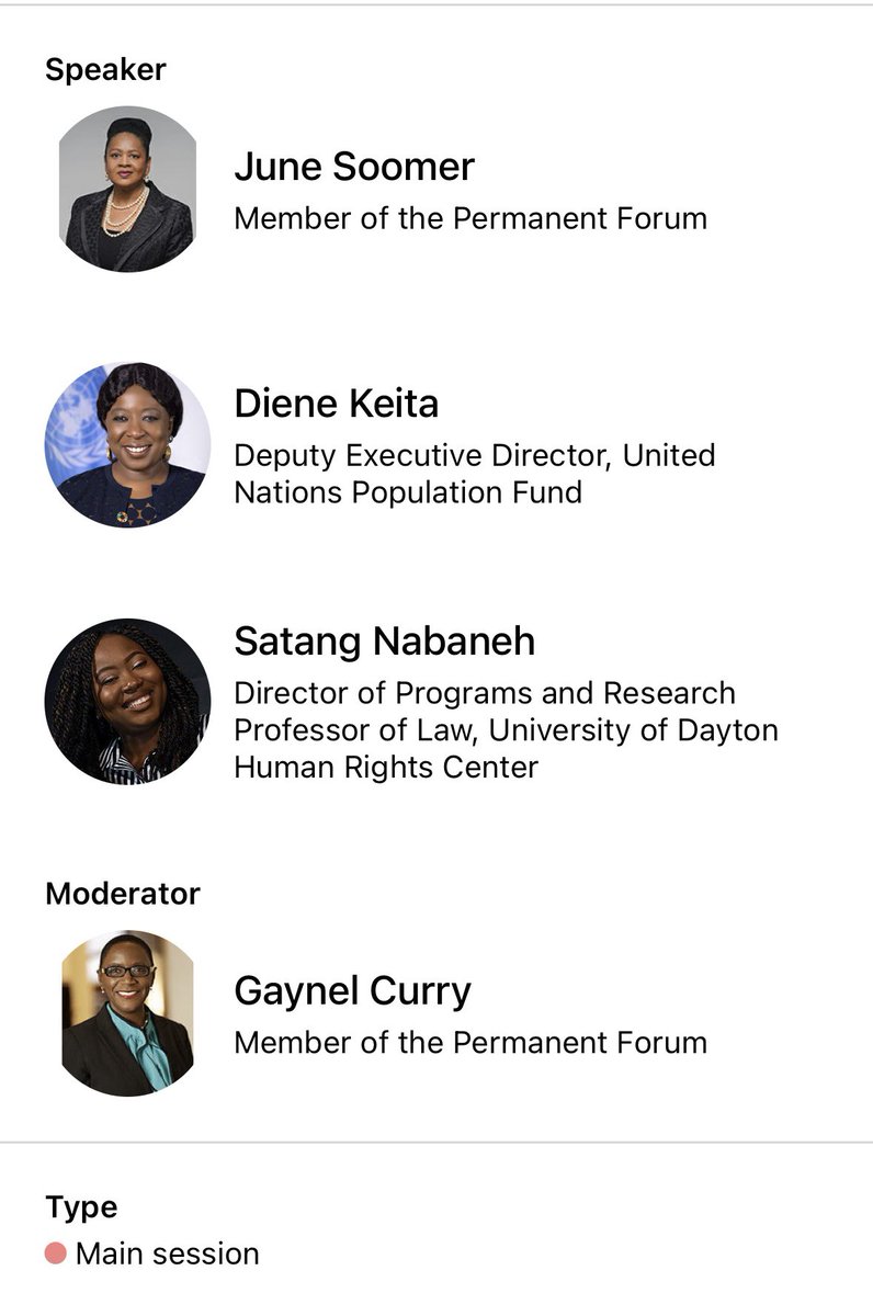 DrSatangNabaneh's tweet image. Grateful for the opportunity to share the platform and discuss critical issues, alongside Ambassador June Soomer, former Chair, Dr. @dienekeita @UNFPA , and Vice-Chair of #PFPAD Gaynel Curry. 

#GenderJustice #ReparatoryJustice #HumanRights  #PFPAD2025