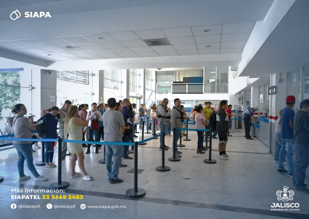 ⚠️¡Aviso Importante! ⚠️

El #SIAPA informa que el sistema informático ya se encuentra en operaciones; los usuarios pueden acudir a los distintos centros y sucursales a realizar pagos y trámites en los horarios habituales, así como través del código QR que aparece en el recibo.