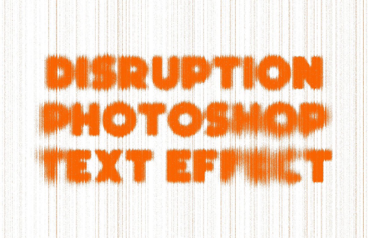 Disruption Photoshop Text Effect - WeGraphics we.graphics/item/disruptio…