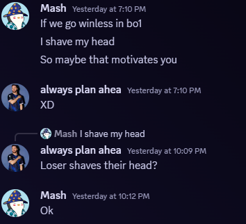 I'll shave my head if I lose to Disguised