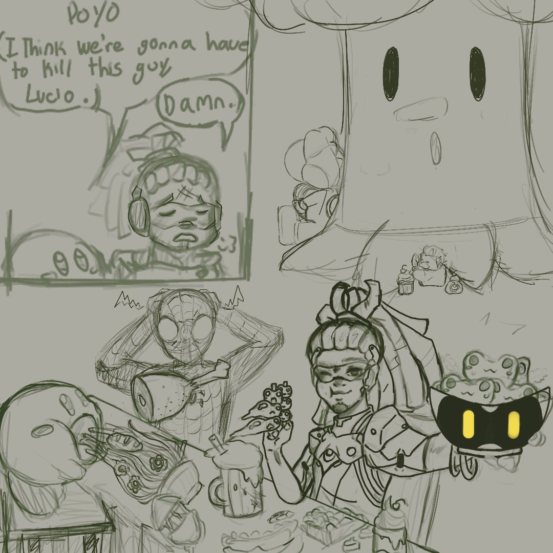 aangytw's tweet photo. Yes, I'm posting my old art. Yes, it's all my goats —leave me be
#Overwatch2 #Spiderman #Kirby #YOSHI #kiryukazuma 
Ref: in-game models https://t.co/gEDZdJvaul