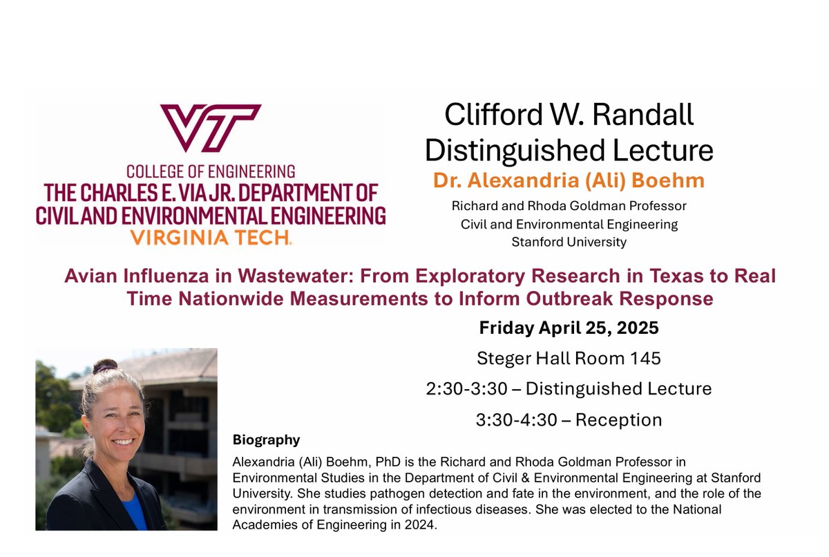 Join us on Friday at 2:30 in Steger Hall Room 145 for the Clifford W. Randall  Distinguished Lecture.