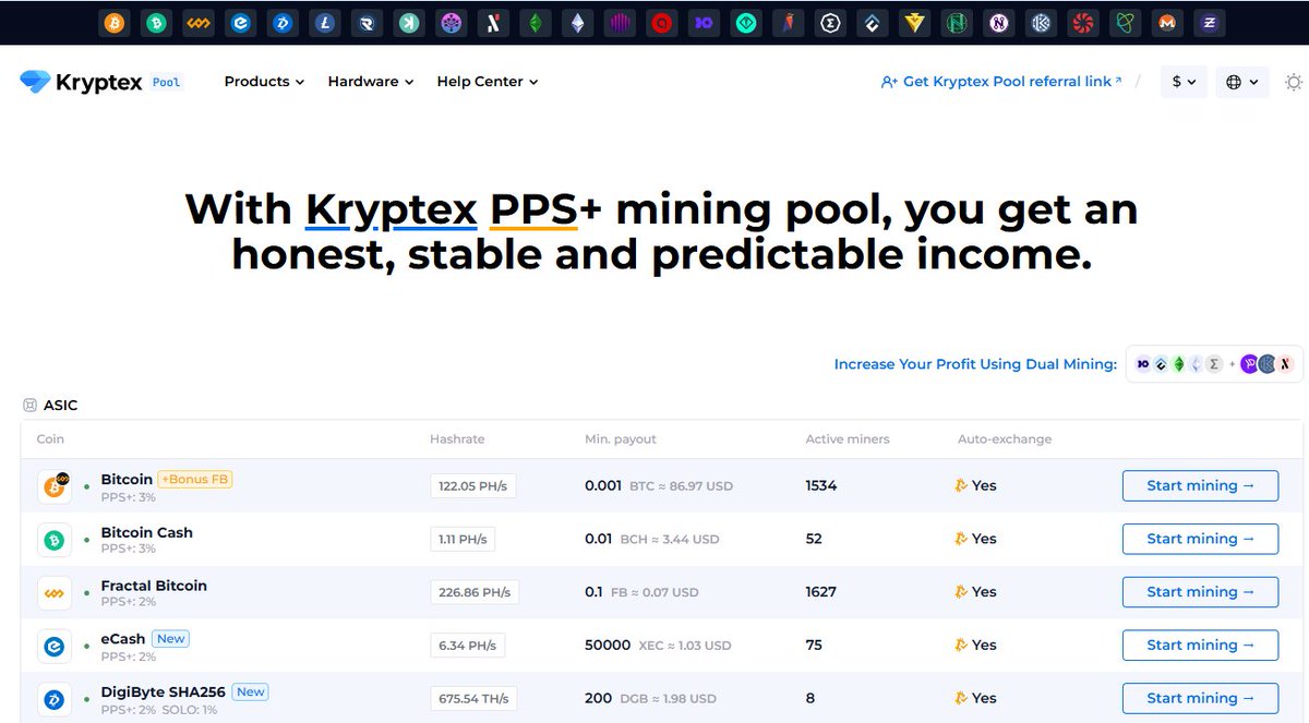 DigiByteCoin's tweet image. Good to see #DigiByte supported on @KryptexMining.

Anyone use this pool?