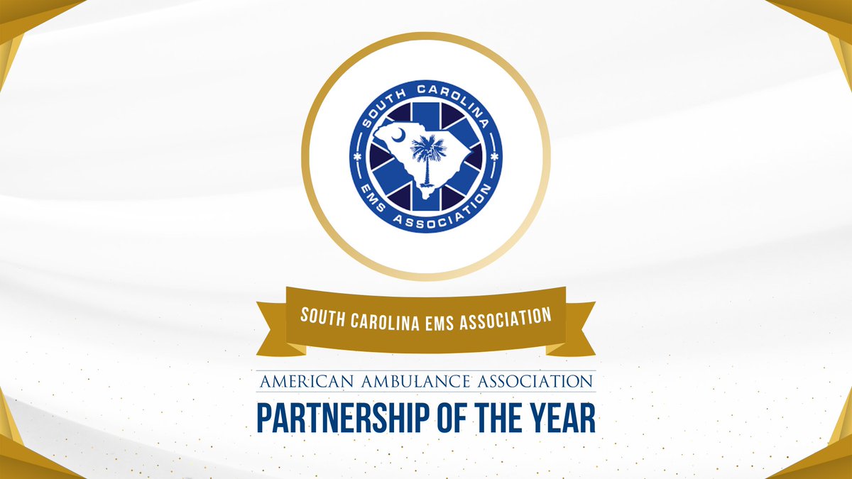 American Ambulance Association (@amerambassoc) on Twitter photo Congratulations to the <a href="/SCEMS_Assoc/">SC EMS Association</a>! SCEMSA is honored as a 2025 American Ambulance Association Partner of the Year in recognition of several innovative state-level programs as well as its efforts to align state and federal advocacy across the nation. #EMS #AAAawards #AMBUCON25 Congratulations to the <a href="/SCEMS_Assoc/">SC EMS Association</a>! SCEMSA is honored as a 2025 American Ambulance Association Partner of the Year in recognition of several innovative state-level programs as well as its efforts to align state and federal advocacy across the nation. #EMS #AAAawards #AMBUCON25