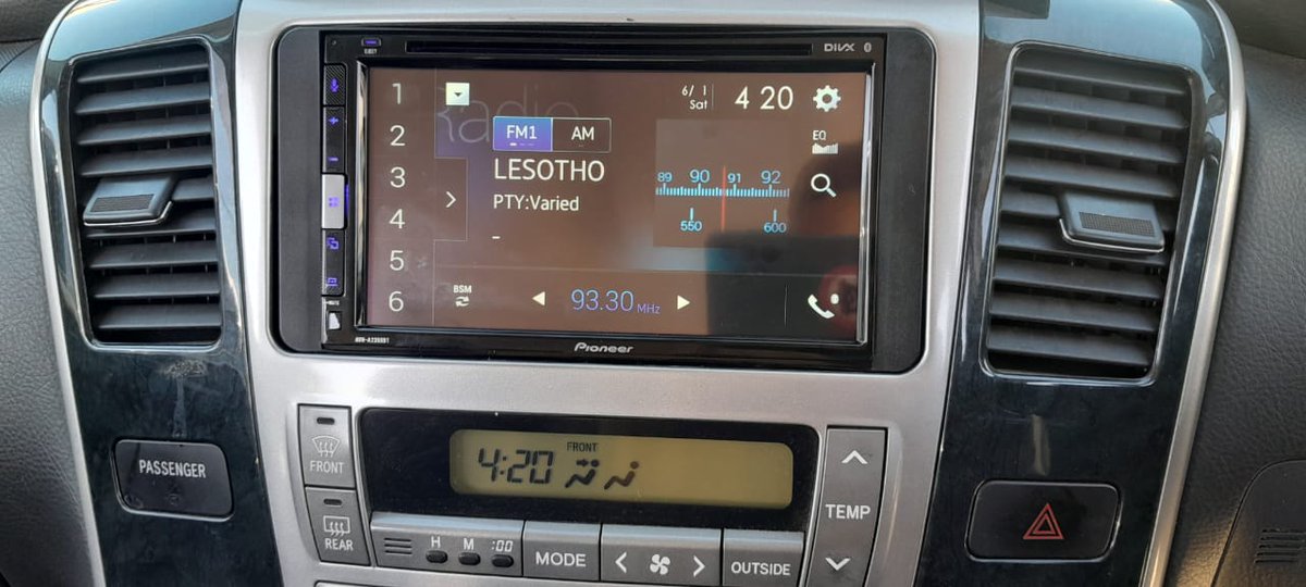 Toyota Type A Alphard Head unit installation.