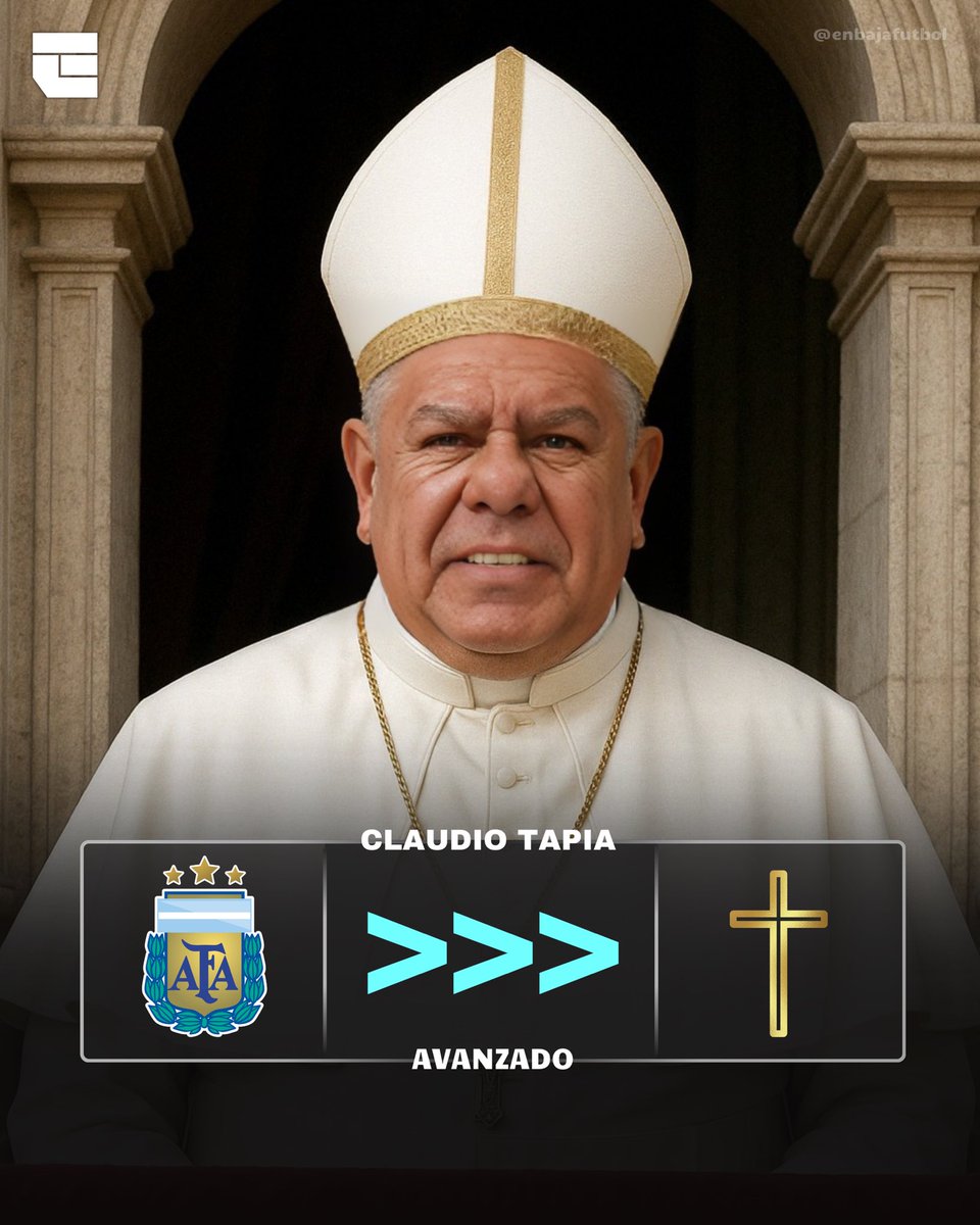 ⏳🇦🇷 Claudio Tapia, cerca de convertirse en el NUEVO PAPA de la iglesia católica

👉 Su idea es abandonar la AFA para convertirse en el máximo exponente del cristianismo

⚠️ Entre sus propuestas, la separación de los cardenales en dos grupos de 126 cada uno