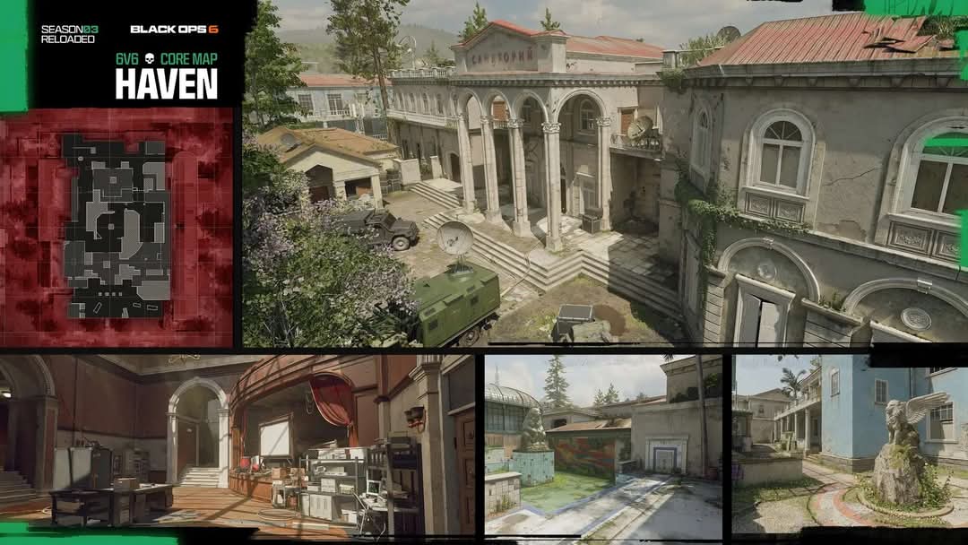 CodNEWSPL's tweet image. 📢 Wraz z aktualizacją S3Reloaded wlecą dwie nowe mapki do MP: 

- Haven (Core) 
- Signal (Strike)

#CallOfDuty #BlackOps6