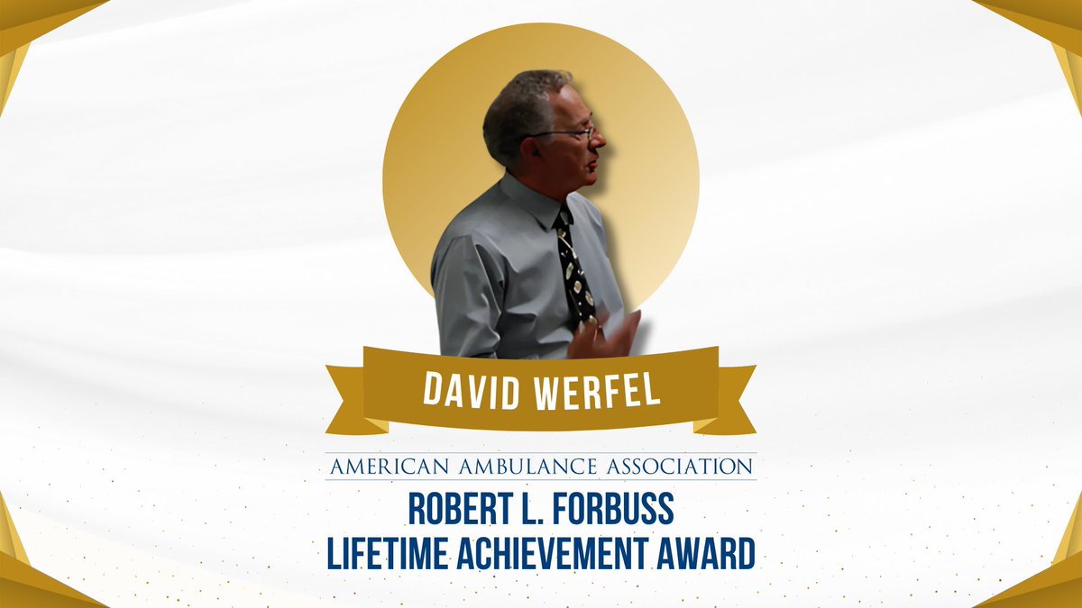 American Ambulance Association (@amerambassoc) on Twitter photo Congratulations to David Werfel, winner of the 2025 Robert L. Forbuss Lifetime Achievement Award. David's decades of wise counsel for the members of the American Ambulance Association have made an indelible mark on the profession. #EMS #AAAawards #AMBUCON25 <a href="/wmklawgroup/">Werfel, Moore, & Kelly Law Group</a> Congratulations to David Werfel, winner of the 2025 Robert L. Forbuss Lifetime Achievement Award. David's decades of wise counsel for the members of the American Ambulance Association have made an indelible mark on the profession. #EMS #AAAawards #AMBUCON25 <a href="/wmklawgroup/">Werfel, Moore, & Kelly Law Group</a>