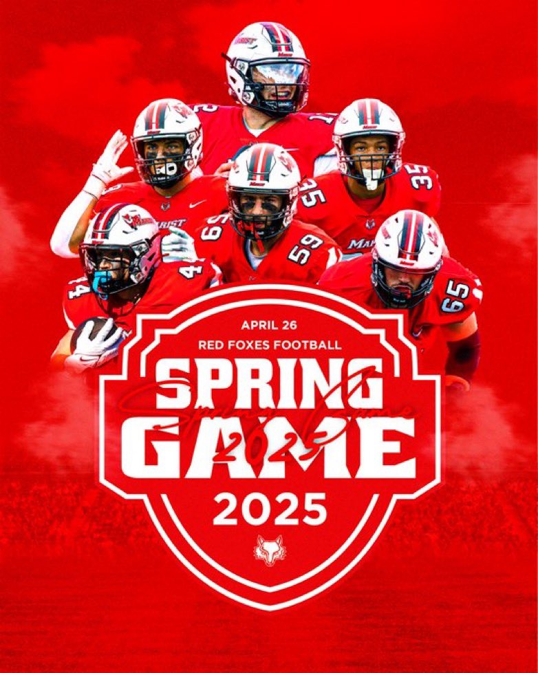 Looking forward to attending <a href="/Marist_Fball/">Marist Football</a> spring game this Saturday.
Thanks <a href="/Noah11_V/">Noah Vedral</a> for the Junior day invite.