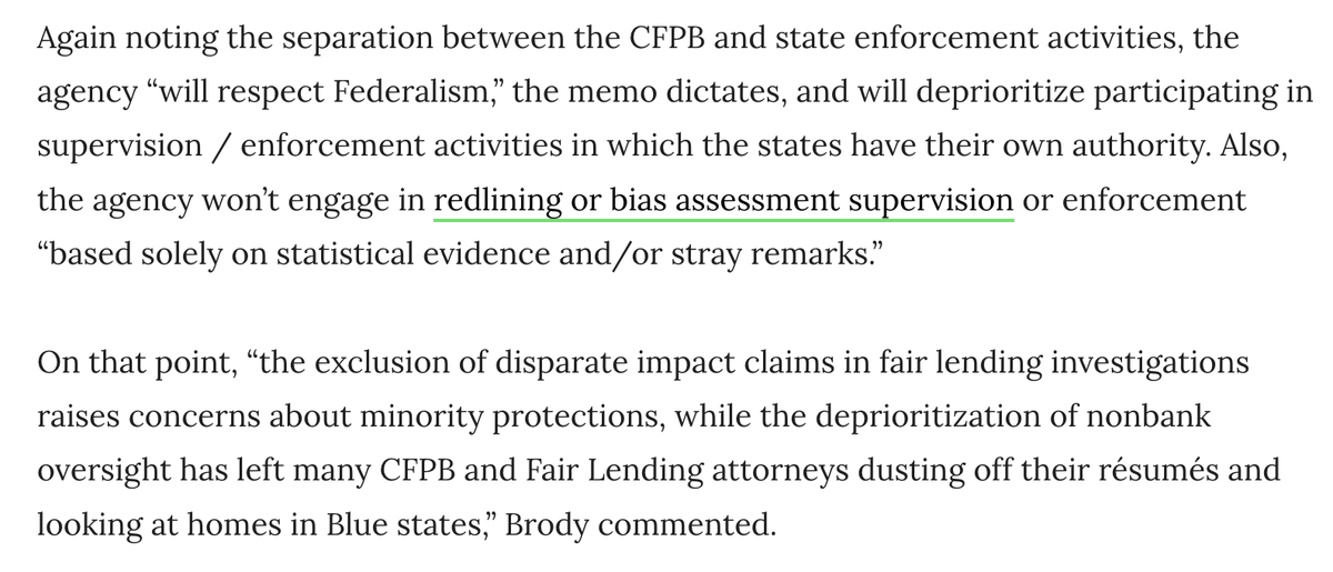_tanwar_'s tweet photo. 👀 no disparate impact &amp; fair lending investigations #CFPB #fintech #banking https://t.co/djseuDA6p9