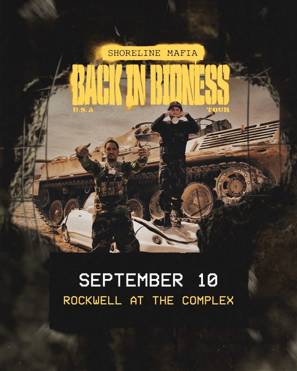 SelectSoundENT's tweet image. Just in! Shoreline Mafia is BACK IN BIDNESS at The Complex on 9/9!! VIP goes on sale Wednesday at 10am with GA tickets on sale Friday at 10am!