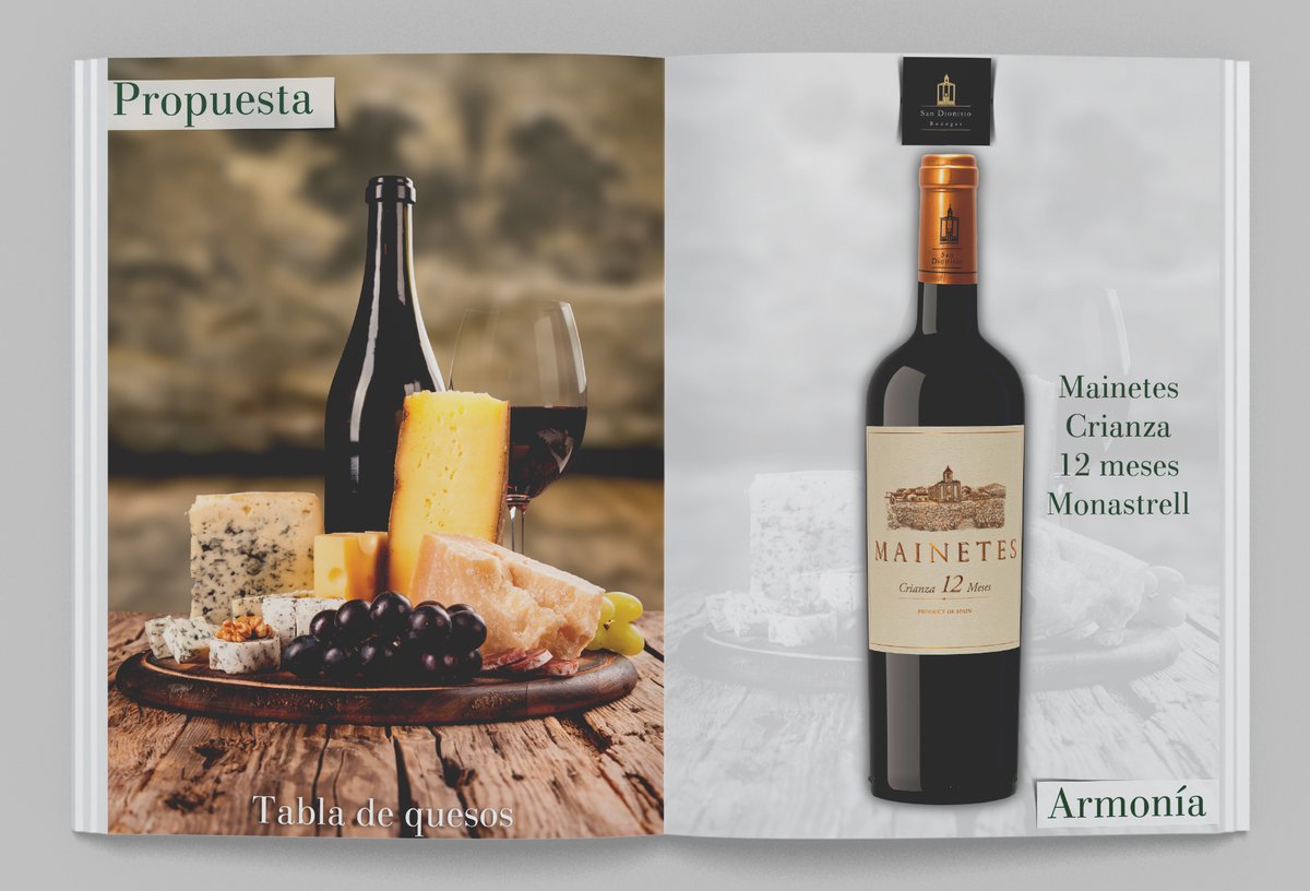 ¿Puede haber una combinación más tentadora?
Tabla de quesos curados, uvas, nueces… y una copa de Mainetes Crianza 12 meses Monastrell. 🧀🍇🍷

Una armonía perfecta con la que disfrutarás y harás disfrutar.

🛒 Consíguelo en nuestra tienda online:
bodegassandionisio.com/producto/maine…