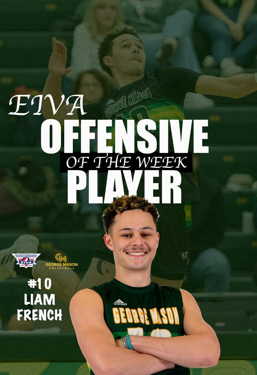 Closing out the season as the EIVA Offensive Player of the Week💪

Congratulations Liam🔰