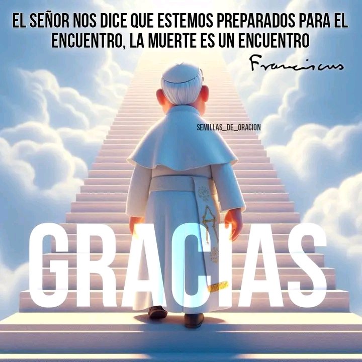 Lenisilla's tweet photo. Descanse en paz querido Papa Francisco. 
🙏🏻✝️🫶🏻💜✝️🕯️💙🤲🏻 https://t.co/4Zb8GlaD98