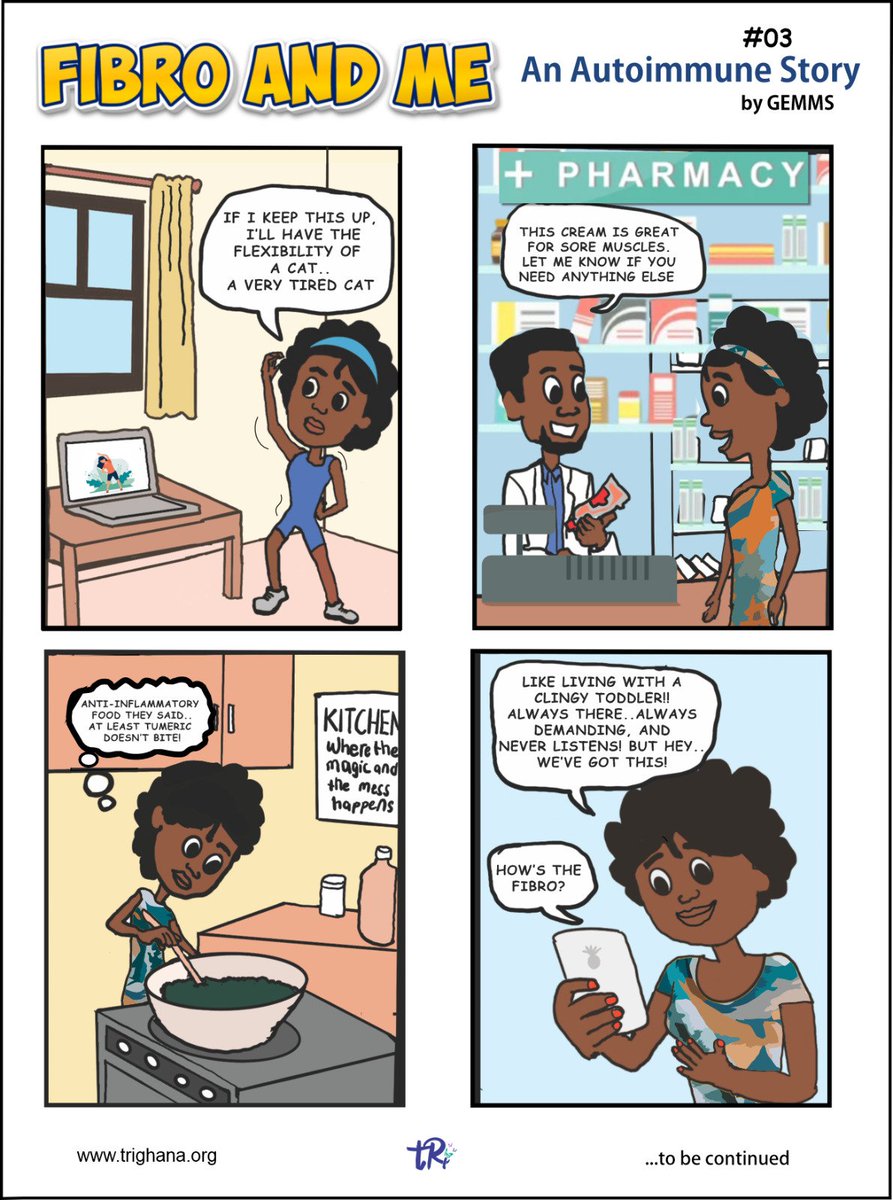trighana's tweet photo. We are concluding our comic series
"Fibro and Me: An Autoimmune Story" a journey through the challenges and triumphs of living with fibromyalgia an autoimmune disease...
#AutoimmuneDisease #RisingAboveThePain #tRi #GEMMS #Fibromyalgia #FibroAndMe https://t.co/2SI08L4aKG