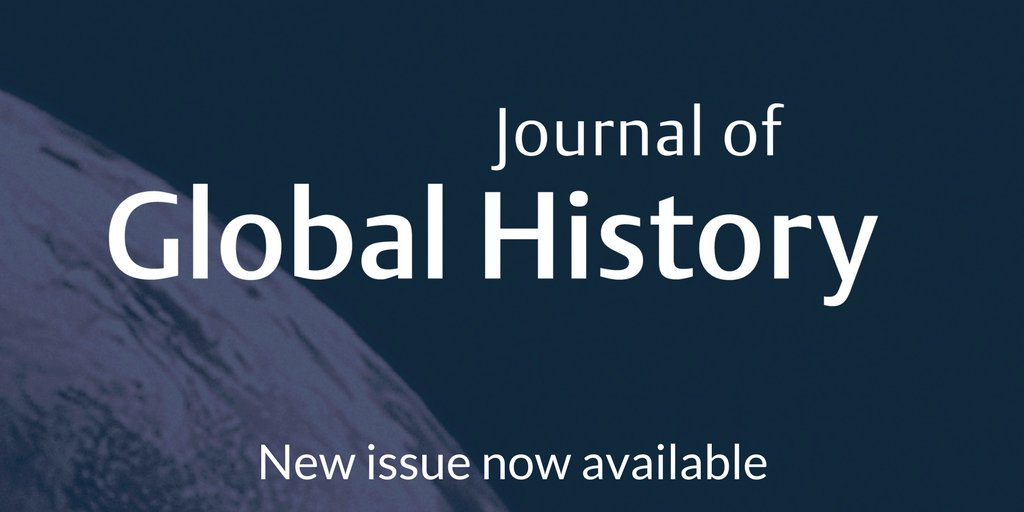 New Issue of Journal of Global History now available
📚 cup.org/3Ga5SV5

#twitterstorians #worldhistory