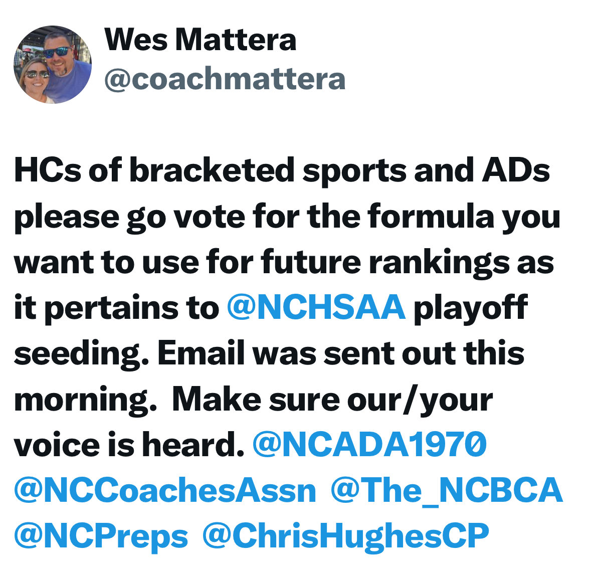 N.C. Coaches Assn. (@nccoachesassn) on Twitter photo 