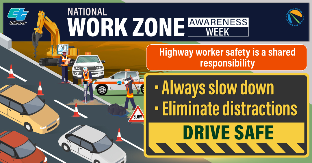 SDCaltrans's tweet image. Safety is always the top priority at Caltrans. We hope the driving public will join us in encouraging work zone awareness not only this week but year round. #NationalWorkZoneAwarenessWeek #BeAlert #StaySafe