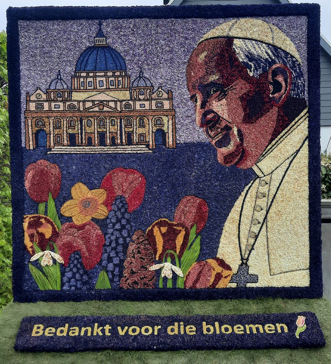 Op de bloemendagen in Anna Paulowna een prachtig eerbetoon aan paus Franciscus!