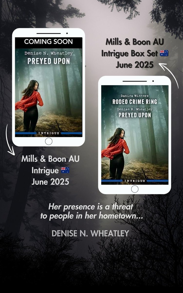 Denise N. Wheatley, Writer ๐ (@denisewheatley) on Twitter photo The Mills & Boon AU book covers have landed! ๐๐ฆ๐บ PREYED UPONโBook 5 in A West Coast Crime Story seriesโdrops on 6/18. The Intrigue book set is also coming your way, and PREYED UPON has been paired with Danica Wintersโ RODEO CRIME RING. Tap ๐๐ฝ for deets!
millsandboon.com.au/products/rodeoโฆ The Mills & Boon AU book covers have landed! ๐๐ฆ๐บ PREYED UPONโBook 5 in A West Coast Crime Story seriesโdrops on 6/18. The Intrigue book set is also coming your way, and PREYED UPON has been paired with Danica Wintersโ RODEO CRIME RING. Tap ๐๐ฝ for deets!
millsandboon.com.au/products/rodeoโฆ