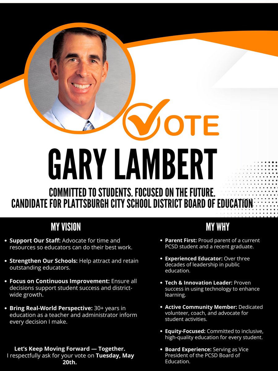 As current Board VP with 30+ years in education, I bring classroom &amp; administrative experience to my decisions, listening to the board &amp; community, focusing on student &amp; teacher success. As a PCSD parent, I've seen our schools' impact &amp; want to ensure equity for all. Vote May 20