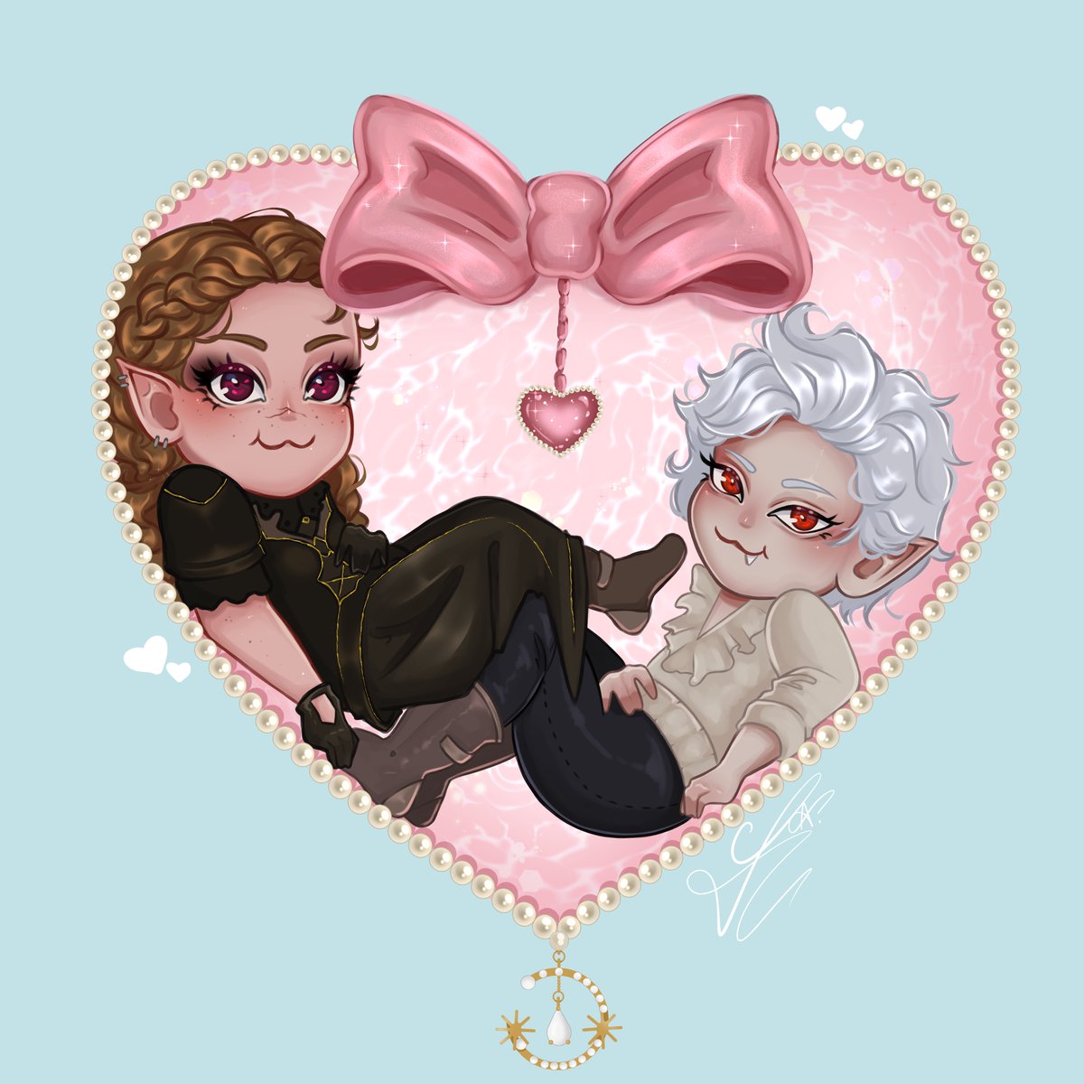 C0mm for <a href="/hwafuwafu/">Nat 🏳️‍🌈✨</a> <3 Look at them cuties heheh