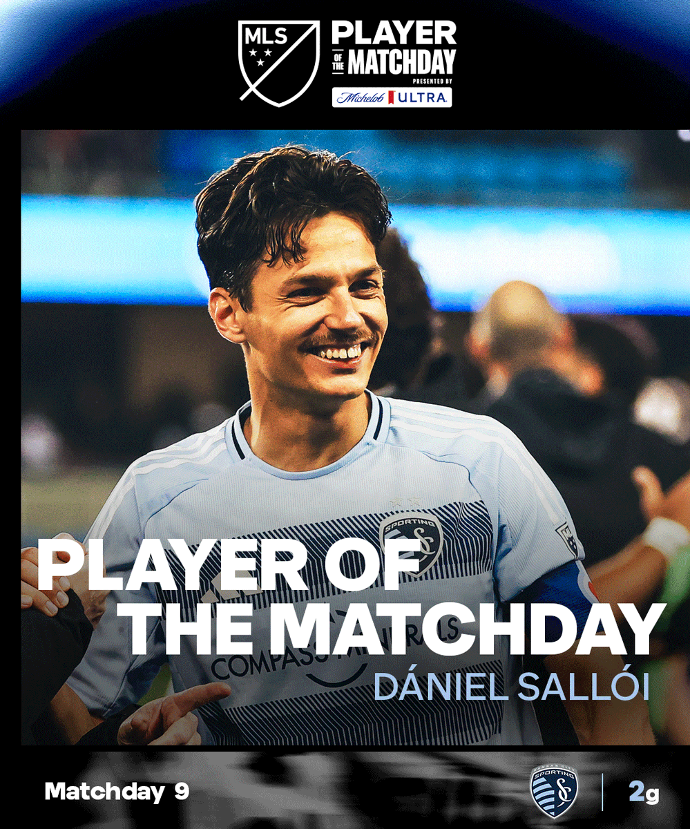 MLS's tweet photo. A fantastic two goal, two assist performance has earned Dániel Sallói Player of the Matchday honors! https://t.co/SbSais6apg