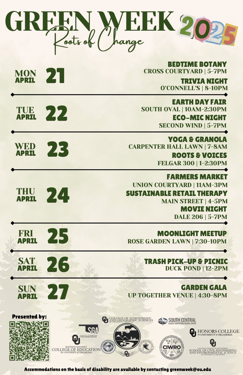 Happy Green Week! Check out these events happening every day this week.