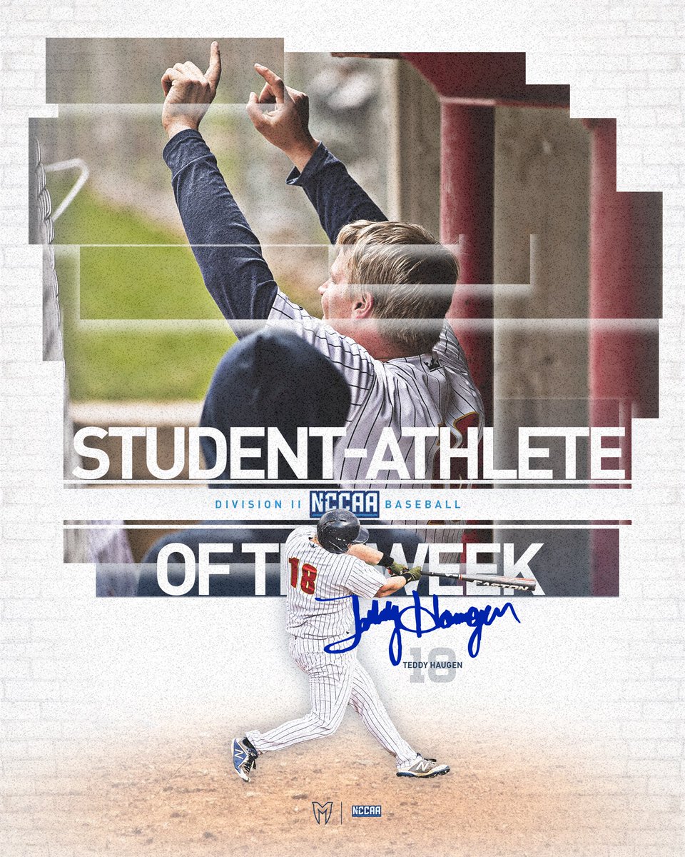 🚨 BREAKING: Jonathan and Teddy both earned Student-Athlete of the Week honors from the NCCAA!
.
🎳 Jonathan pitched 11.2 innings and gave up just 4 earned runs and 12 Ks
🧸 Teddy broke the program home runs record, going 5-12 with a .500 OBP and 1.000 Slugging
.
Well done!!