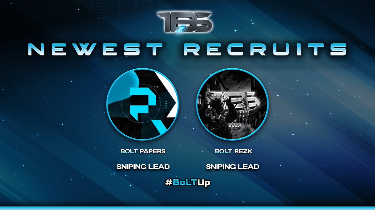 TeamBoLTSnipers's tweet photo. Please join us in welcoming our newest Sniping Leaders to BoLT!
👤 - @xPAPERSxz
👤 - @M40RezOG
#FA7 | #BoLTUp https://t.co/Dn0KGEybRx