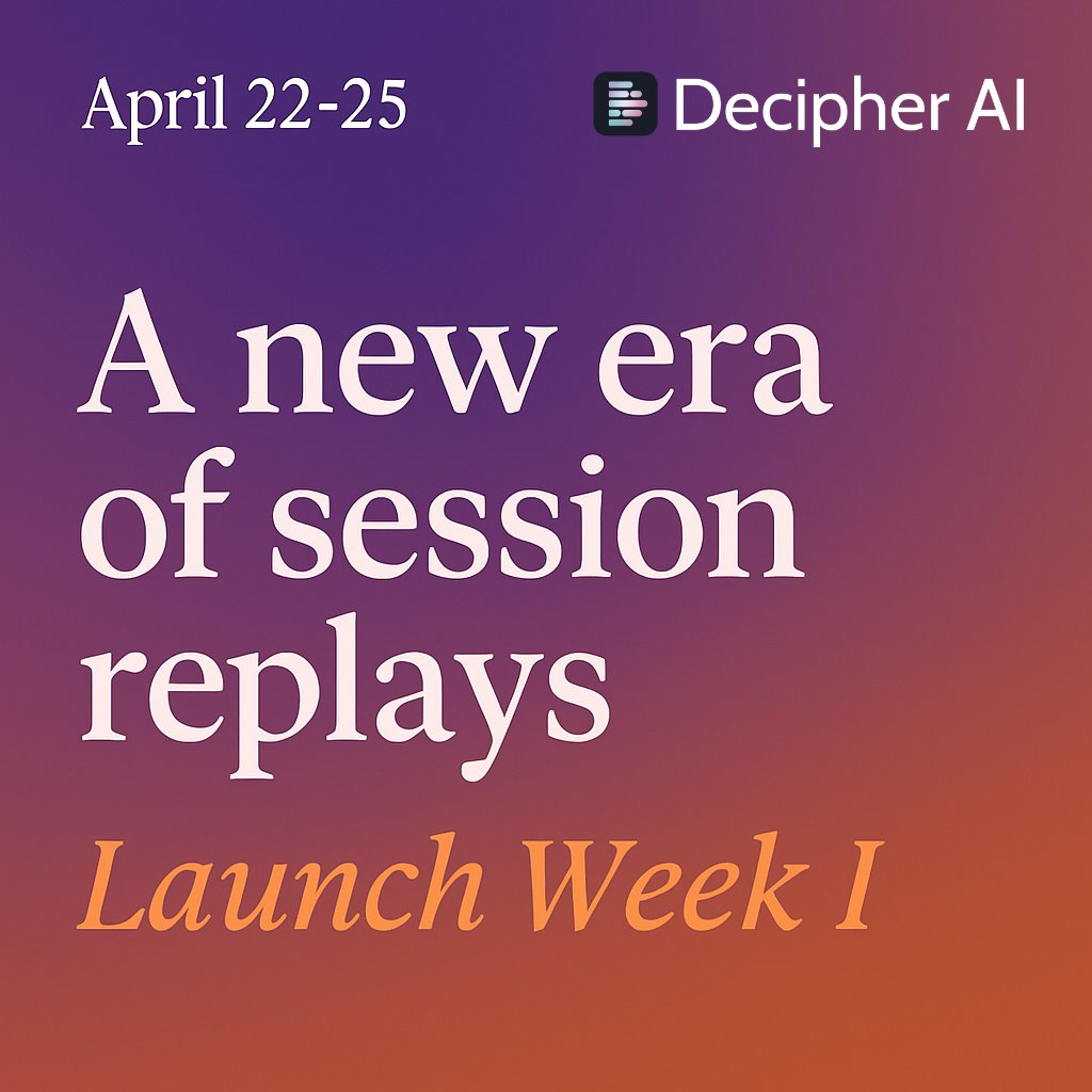 Launch week starts tomorrow! 

PMs, engineers, CSMs, and designers: you don't want to miss what's coming.