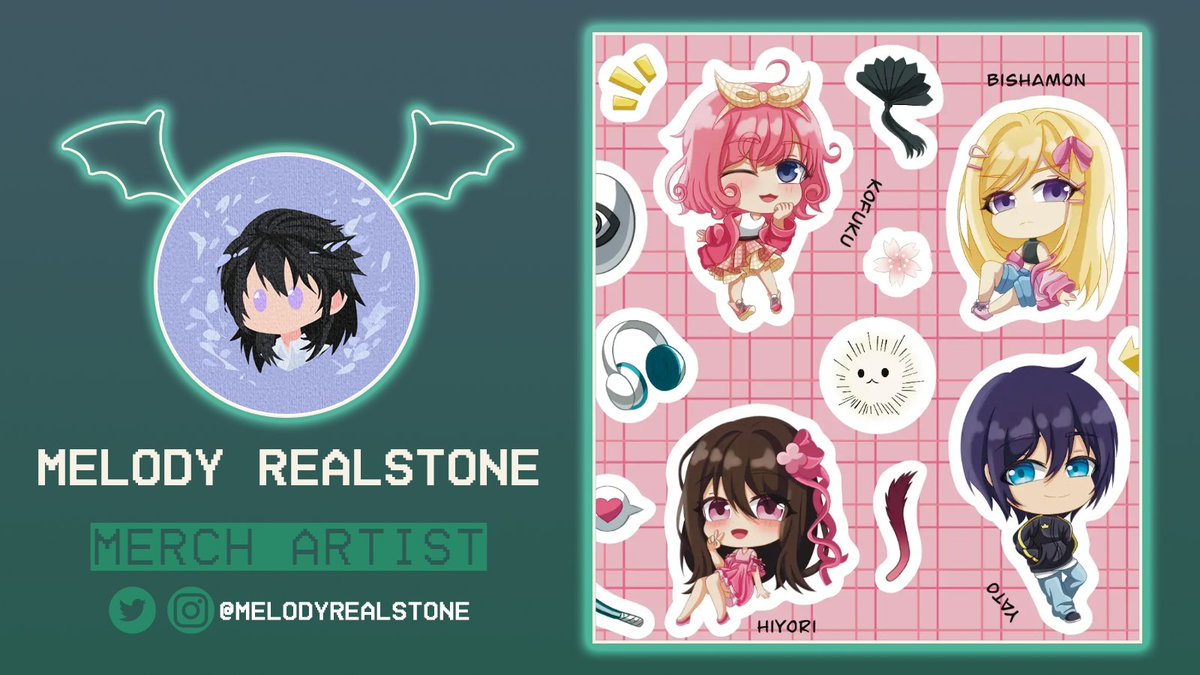 🦇Contributor Intro🦇

We are starting off our contributor introductions with our wonderful merch artists! Today's shout out is for the awesome <a href="/melodyrealstone/">Melody Realstone | Comms open</a> !