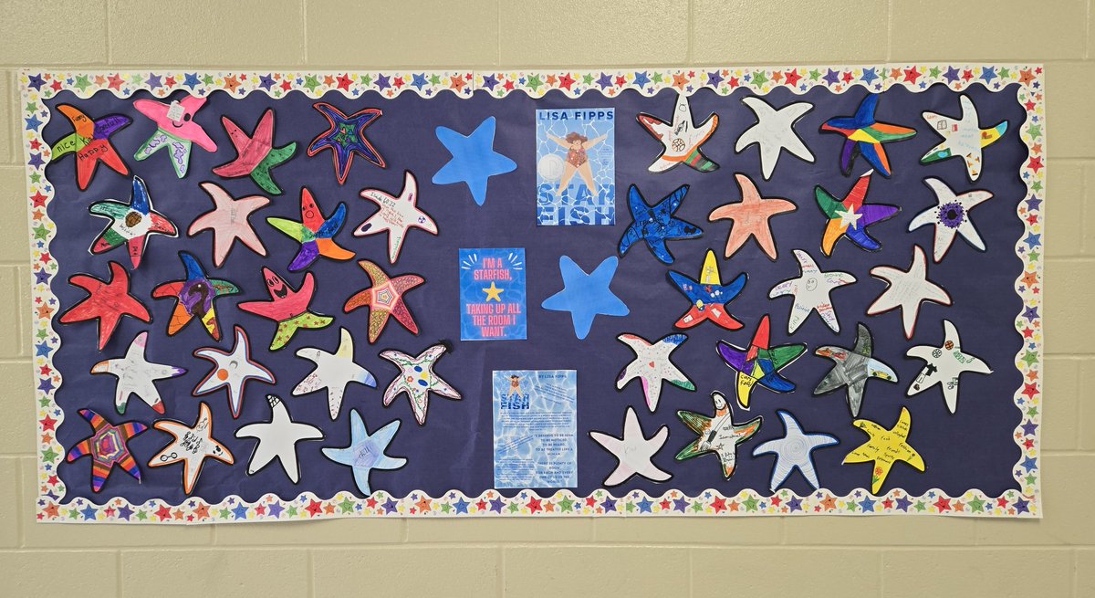 Jessica Williams (@jwilliamsesl) on Twitter photo "I'm a starfish, taking up all the room I want." -Ellie in Starfish. After watching a BookBreak w/ <a href="/AuthorLisaFipps/">Author Lisa Fipps</a>, our #EBs celebrated what makes them unique. <a href="/BookBreak4Schls/">BookBreak School Author Talks</a> <a href="/NISDStinsonLib/">Stinson MS Library</a> #SkyhawkPride "I'm a starfish, taking up all the room I want." -Ellie in Starfish. After watching a BookBreak w/ <a href="/AuthorLisaFipps/">Author Lisa Fipps</a>, our #EBs celebrated what makes them unique. <a href="/BookBreak4Schls/">BookBreak School Author Talks</a> <a href="/NISDStinsonLib/">Stinson MS Library</a> #SkyhawkPride